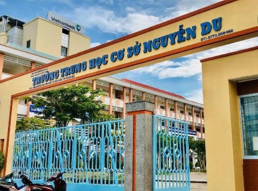 Trường Trung học cơ sở Nguyễn Du, nơi xảy ra vụ án đau lòng đầu năm mới