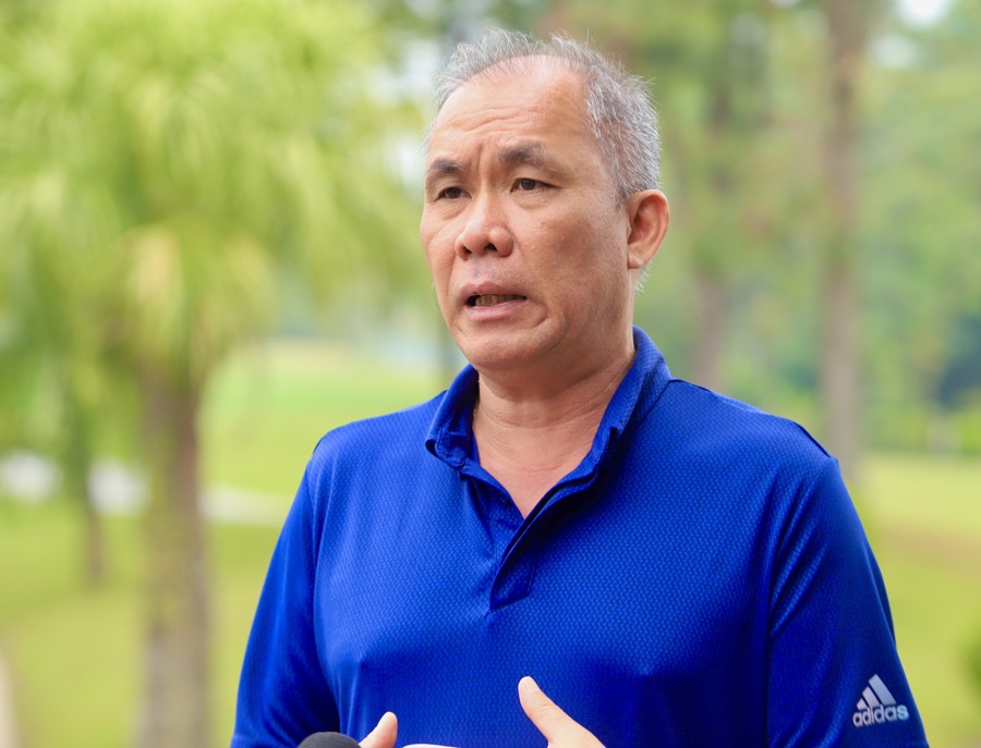 Ông Vũ Duy Thành- TTK Hiệp Hội Du lịch Golf Việt Nam-Giám đốc sân golf Đầm Vạc. Ảnh Duy Khánh
