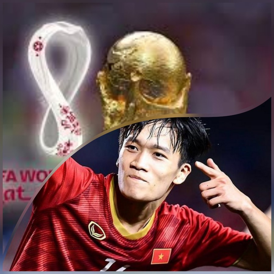 Tiền vệ Nguyễn Hoàng Đức của đội tuyển Việt Nam là khách mời  World Cup 2022. Ảnh Thảo Chi.
