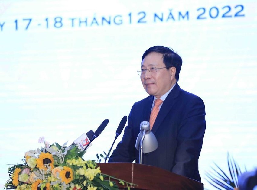 Phó Thủ tướng Thường trực Chính phủ Phạm Bình Minh phát biểu tại Đại hội. Ảnh: Pháp Luật TP HCM