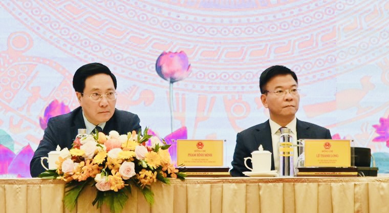 Phó Thủ tướng Thường trực Chính phủ Phạm Bình Minh dự và chỉ đạo Hội nghị triển khai công tác Tư pháp năm 2023