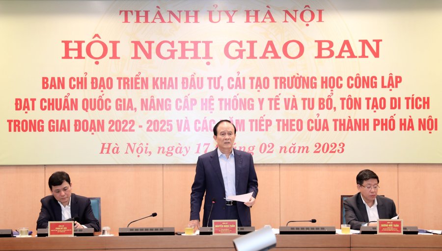 Phó Bí thư Thành ủy, Chủ tịch HĐND Nguyễn Ngọc Tuấn-Trưởng Ban chỉ đạo phát biểu kết luận Hội nghị.