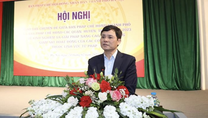 Phó Chủ tịch HĐND TP Hà Nội Phạm Quí Tiên phát biểu kết luận tại Hội nghị