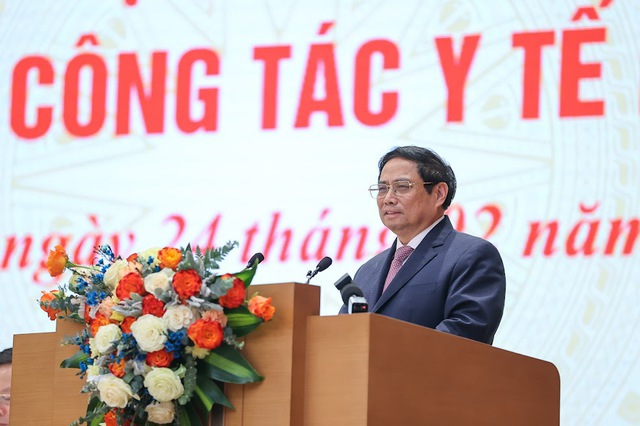 Thủ tướng Chính phủ Phạm Minh Chính phát biểu chỉ đạo hội nghị. Ảnh: VGP. 