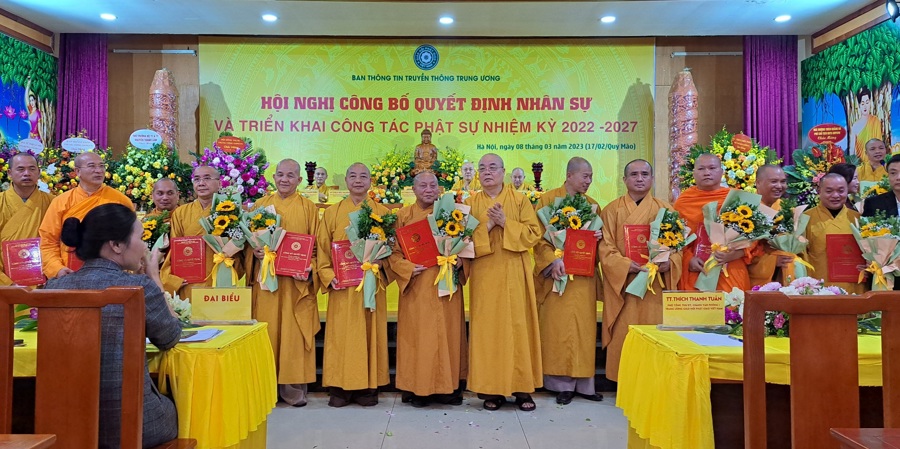 Hội đồng Trị sự giáo hội Phật giáo Việt Nam chuẩn y nhân sự Ban Thông tin Truyền thông Giáo hội Phật giáo Việt Nam khóa XI, nhiệm kỳ 2022-2027 gồm 98 thành viên