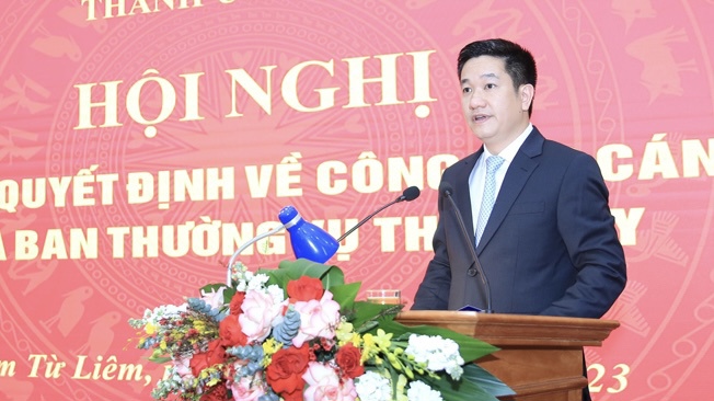 Tân Giám đốc Sở Tài nguyên và Môi trường Hà Nội Nguyễn Huy Cường. 