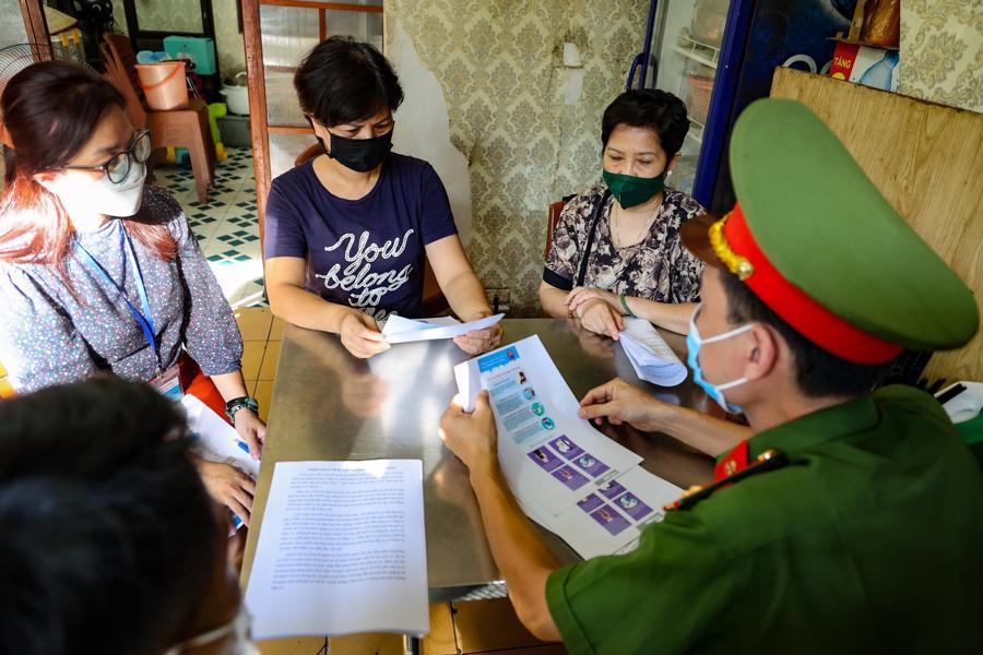 Mô hình "Đội cơ động hỗ trợ dịch vụ công trực tuyến tại nhà" của phường Trúc Bạch, quận Ba Đình, TP Hà Nội.