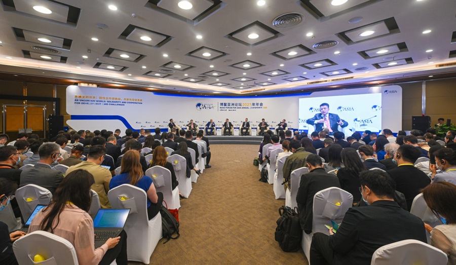Diễn đàn Châu Á Bác Ngao 2023 đang diễn ra từ ngày 28-31/3 tại Hải Nam, Trung Quốc. Ảnh: AFP