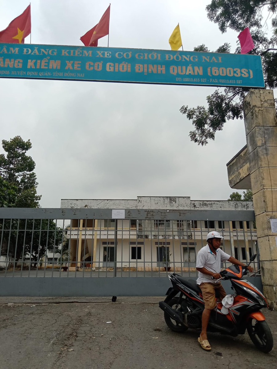 Trung tâm đăng kiểm 60.03S tại huyện Định Quán, tỉnh Đồng Nai đóng cửa ngừng hoạt động.