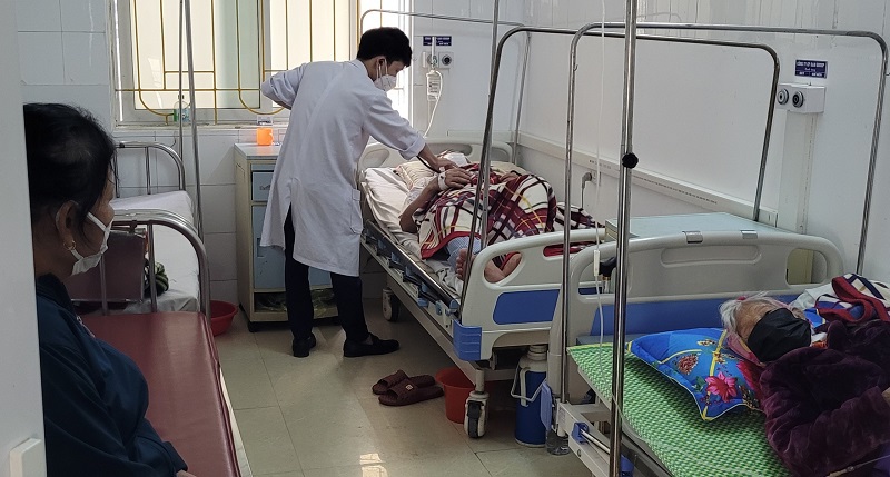Các bệnh nhân điều trị Covid-19 tại Bệnh viên Đa khoa tỉnh Hà Tĩnh