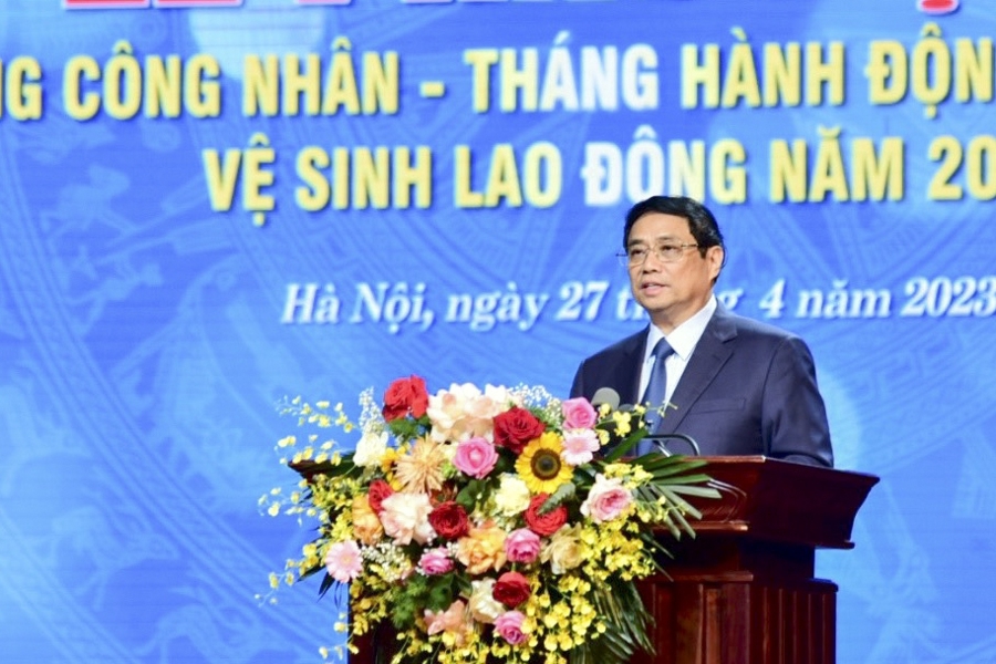 Thủ tướng Chính phủ Phạm Minh Chính phát biểu chỉ đạo tại lễ phát động (Ảnh: Mai Quý).