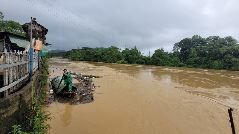 Năm 2022 trên địa bàn Hà Tĩnh xảy ra nhiều đợt mưa lớn kéo dài, nước sông Ngàn Sâu dâng cao gây ngập lụt trên diện rộng