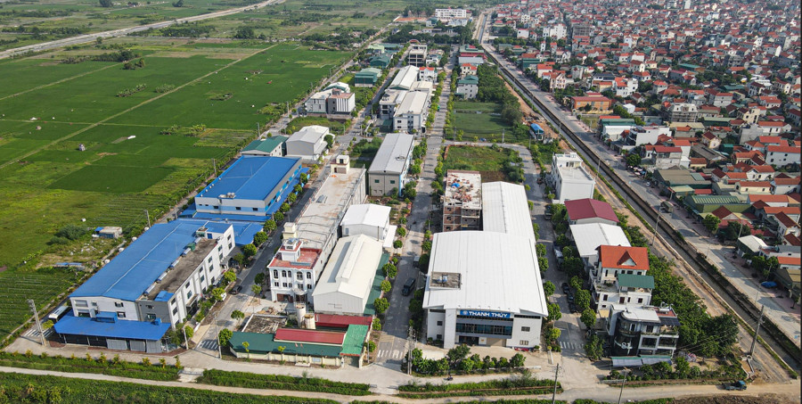 Cụm công nghiệp làng nghề xã Dương Liễu (huyện Hoài Đức, Hà Nội). Ảnh: Chính Bình