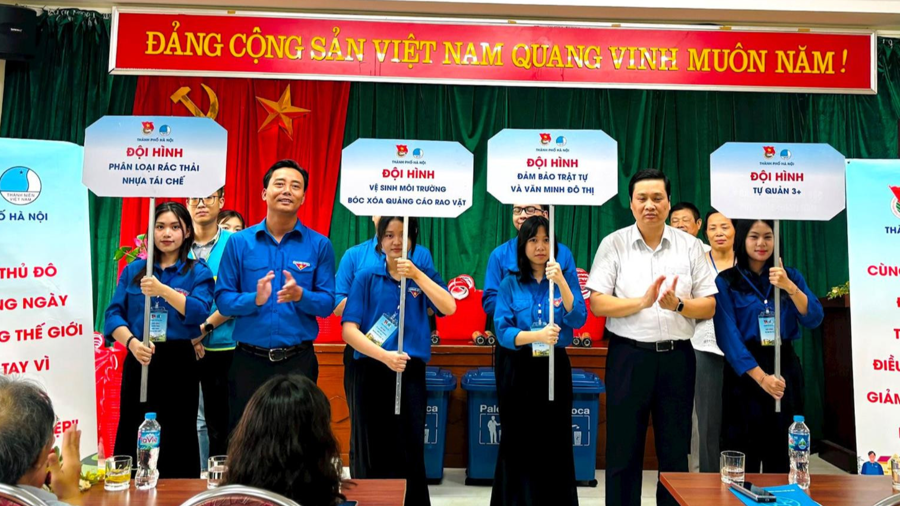 Đoàn Thanh niên - Hội Liên hiệp thanh niên TP Hà Nội ra mắt 4 đội hình tình nguyện