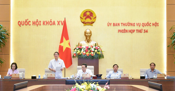 Phó Chủ tịch Quốc hội Nguyễn Đức Hải điều hành phiên họp. Ảnh: quochoi.vn.
