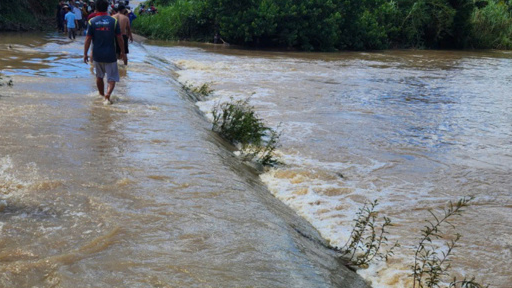 Đập tràn nơi hai chị em bị đuối nước