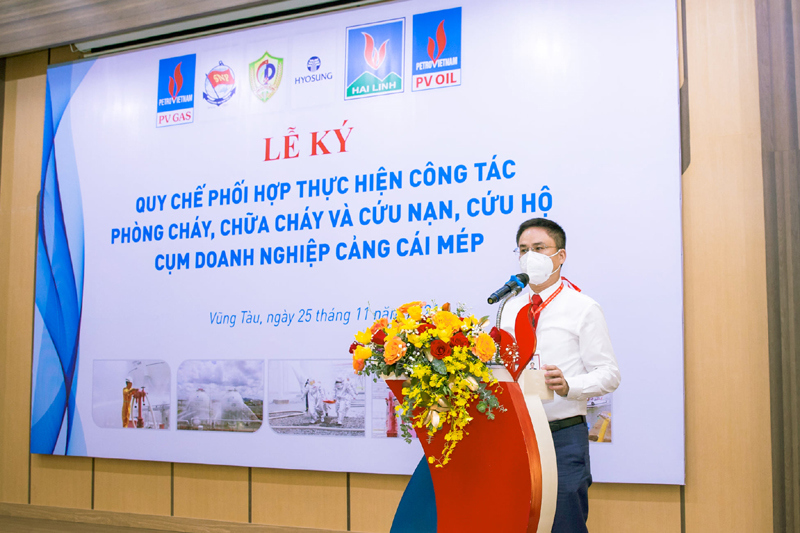 Ký kết Quy chế phối hợp PCCC & CNCH Cụm doanh nghiệp Cảng Cái Mép - Ảnh 2