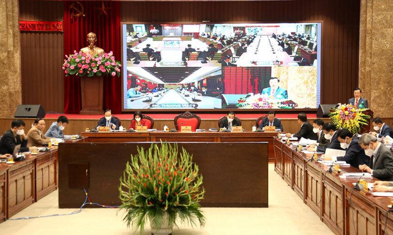 Hội nghị lần thứ 6 BCH Đảng bộ TP Hà Nội: Xem xét nhiều định hướng quan trọng cho năm 2022 - Ảnh 4