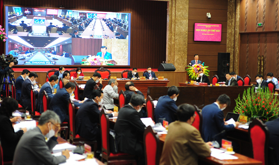Hội nghị lần thứ 6 BCH Đảng bộ TP Hà Nội: Xem xét nhiều định hướng quan trọng cho năm 2022 - Ảnh 3