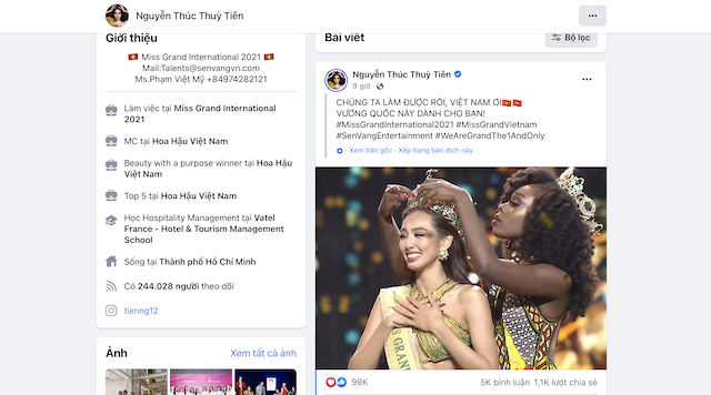 Sao Việt chúc mừng Thùy Tiên đăng quang Hoa hậu Hòa bình Thế giới - Ảnh 2