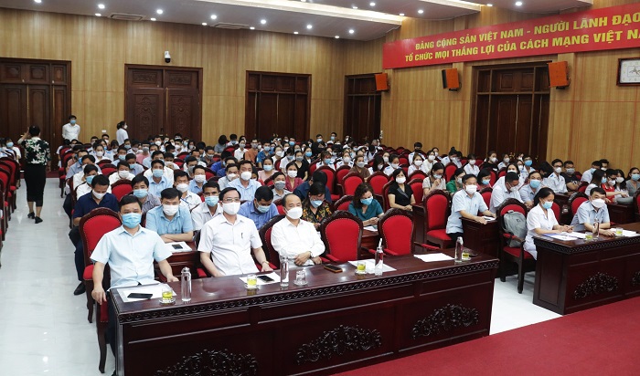 Huyện Chương Mỹ đón gần 200 cán bộ y tế của tỉnh Quảng Ninh đến hỗ trợ công tác phòng, chống dịch - Ảnh 3
