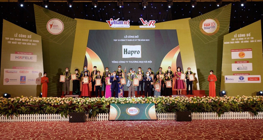 Thích ứng với Covid-19, Hapro được vinh danh Top 10 công ty bán lẻ uy tín năm 2021 - Ảnh 1