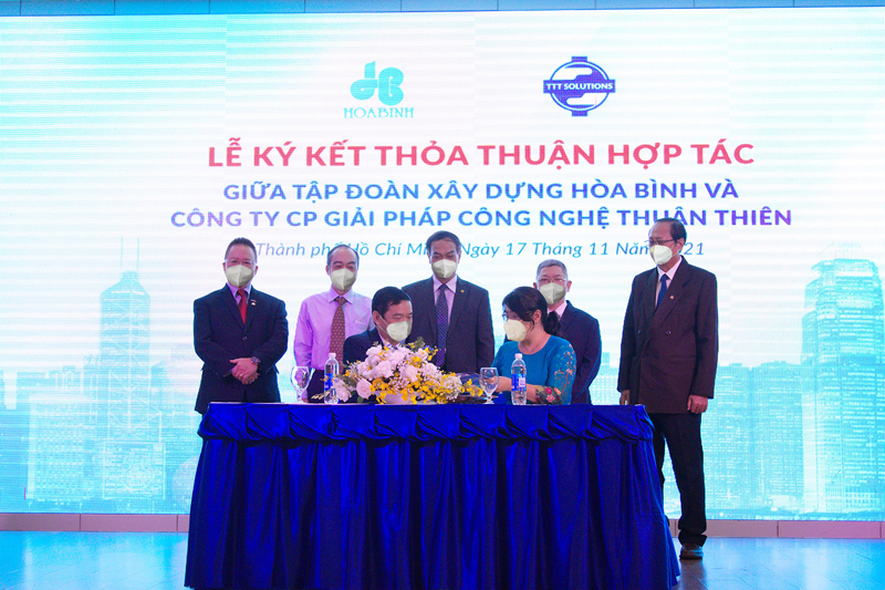 Hòa Bình và Thuận Thiên ký kết hợp tác trong thi công xây dựng - Ảnh 2