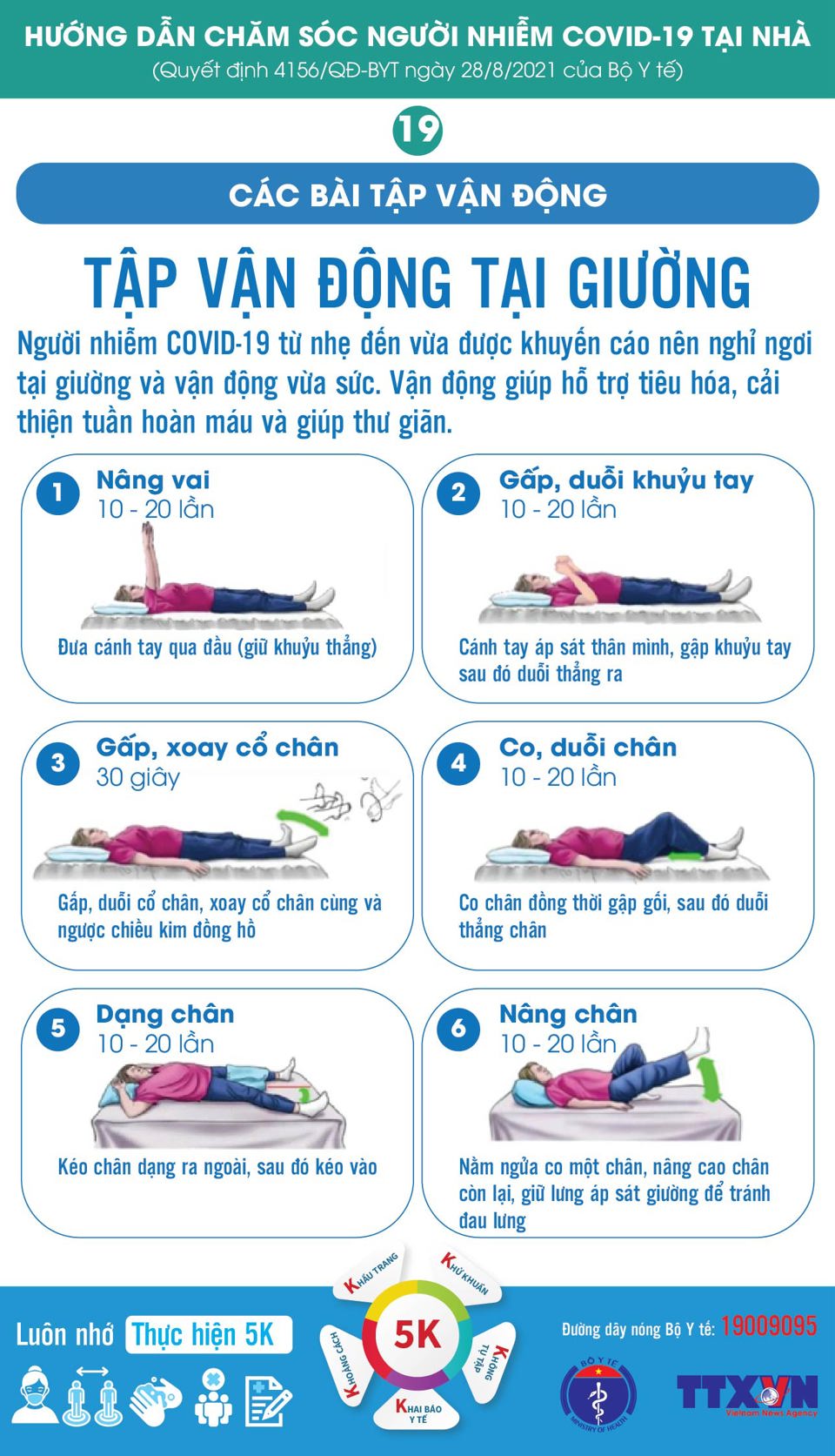 [Infographic] Hướng dẫn người nhiễm Covid-19 tập luyện nâng cao sức khỏe - Ảnh 6