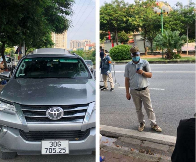Hà Nội: Phát hiện ô tô chở "chui" 6 người về quê - Ảnh 1