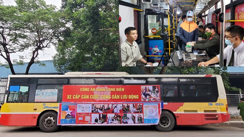 Hà Nội: Cấp căn cước công dân gắn chíp trên xe buýt lưu động - Ảnh 1