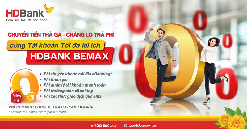 HDBank tiếp tục miễn nhiều loại phí giao dịch trực tuyến với BeMax - Ảnh 1