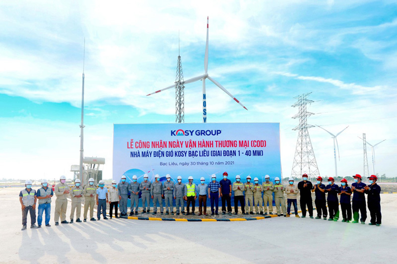 Nhà máy Điện gió Kosy Bạc Liêu được công nhận vận hành thương mại - Ảnh 1