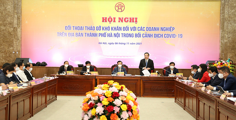 Chủ tịch UBND TP Chu Ngọc Anh: Hà Nội sẽ quyết liệt tháo gỡ vướng mắc cho doanh nghiệp để cùng bứt phá - Ảnh 2