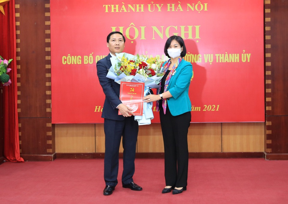 Ông Nguyễn Thanh Liêm được điều động, giữ chức Bí thư Huyện ủy Mê Linh - Ảnh 1