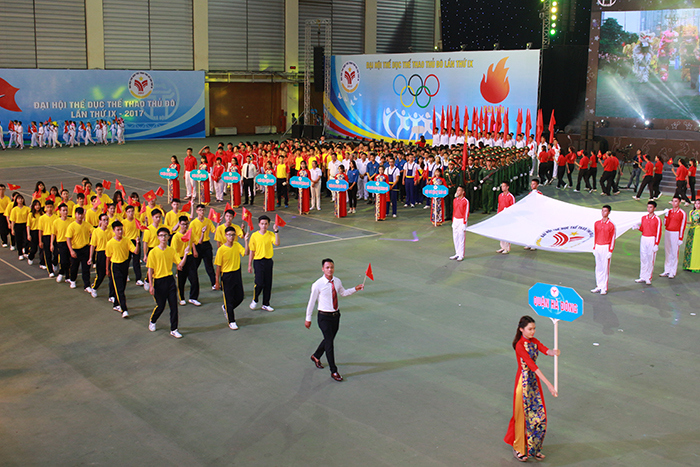 Khai mạc Đại hội Thể dục thể thao TP Hà Nội lần thứ IX năm 2017 - Ảnh 12