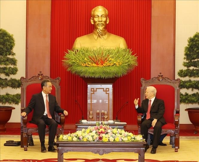 Tổng Bí thư Nguyễn Phú Trọng tiếp Ủy viên Quốc vụ, Bộ trưởng Ngoại giao Trung Quốc - Ảnh 1