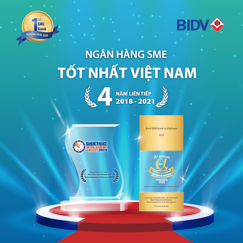 4 năm liên tiếp BIDV được 2 tạp chí quốc tế uy tín trao giải thưởng về hỗ trợ doanh nghiệp SME - Ảnh 1