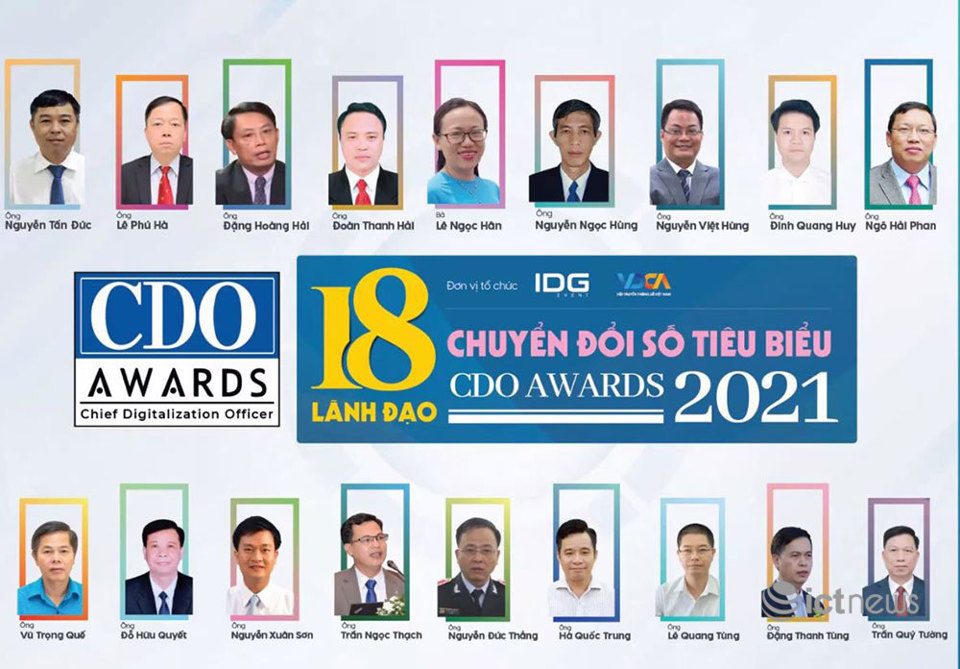 Tôn vinh 18 lãnh đạo chuyển đổi số Việt Nam tiêu biểu năm 2021 - Ảnh 1