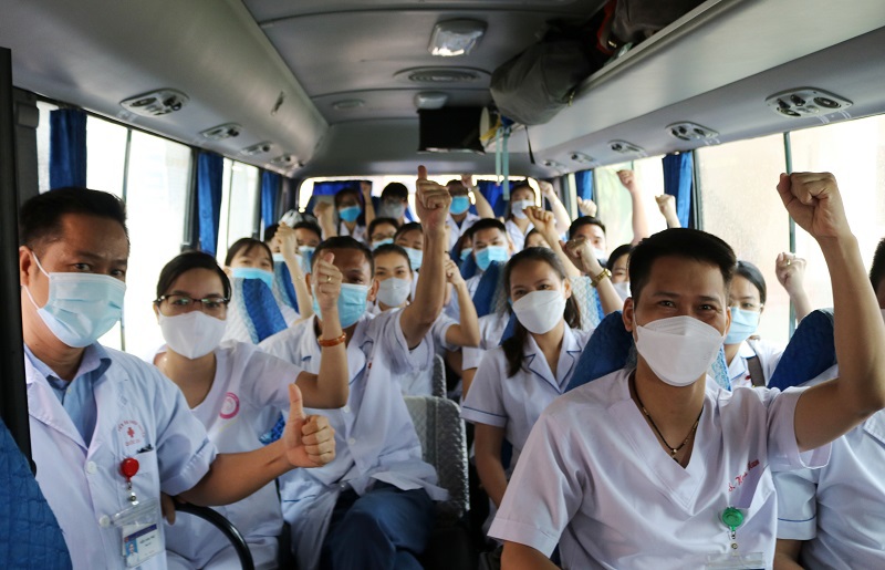 25 y, bác sĩ huyện Quốc Oai lên đường chi viện tỉnh Hà Nam chống dịch - Ảnh 3