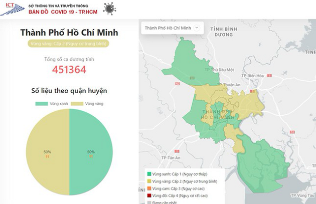 TP Hồ Chí Minh: 3 quận tăng cấp độ dịch Covid-19 - Ảnh 1