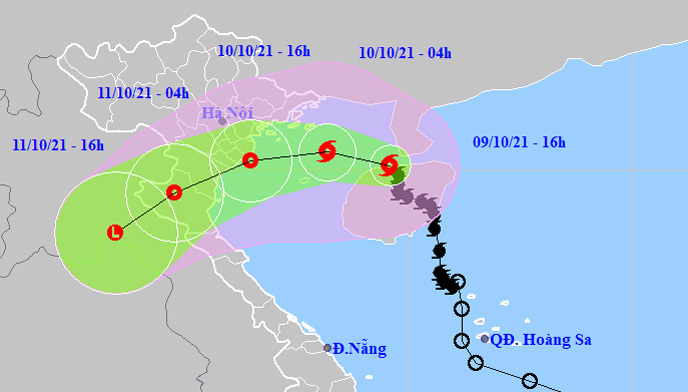 Bão số 7 tiến vào Vịnh Bắc Bộ, các tỉnh phía Đông Bắc Bộ mưa to đến rất to - Ảnh 1