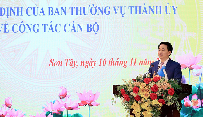 Ông Trần Anh Tuấn được điều động, giữ chức Bí thư Thị ủy Sơn Tây - Ảnh 2