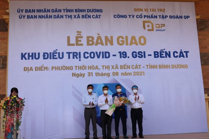 Tập đoàn Quang Phúc cải tạo nhà máy thành bệnh viện điều trị Covid-19 tặng tỉnh Bình Dương - Ảnh 1