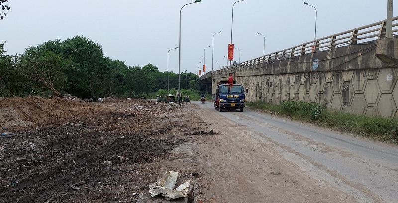 Huyện Hoài Đức: Đã xử lý dứt điểm bãi rác gây ô nhiễm tại chân cầu vượt xã An Khánh - Ảnh 3