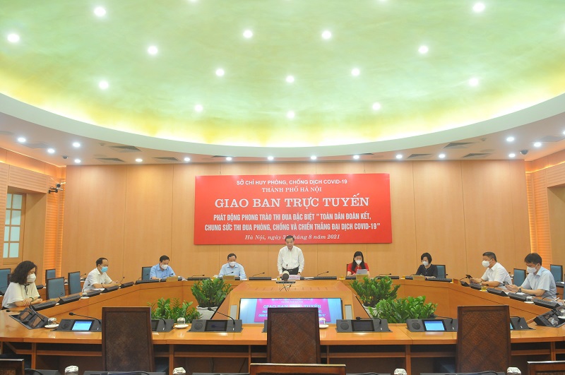 Chủ tịch UBND TP Hà Nội phát động phong trào thi đua đặc biệt “Toàn dân đoàn kết, chung sức thi đua phòng, chống và chiến thắng đại dịch Covid-19" - Ảnh 3
