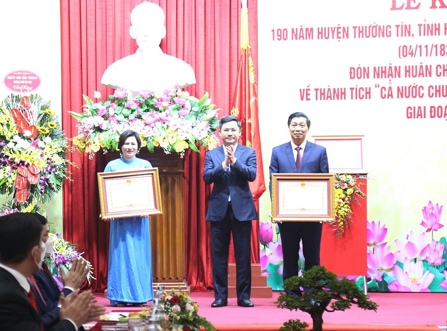 Chủ tịch HĐND TP Nguyễn Ngọc Tuấn: Thường Tín phát huy tốt lợi thế "đất danh hương, trăm nghề" trong phát triển - Ảnh 3