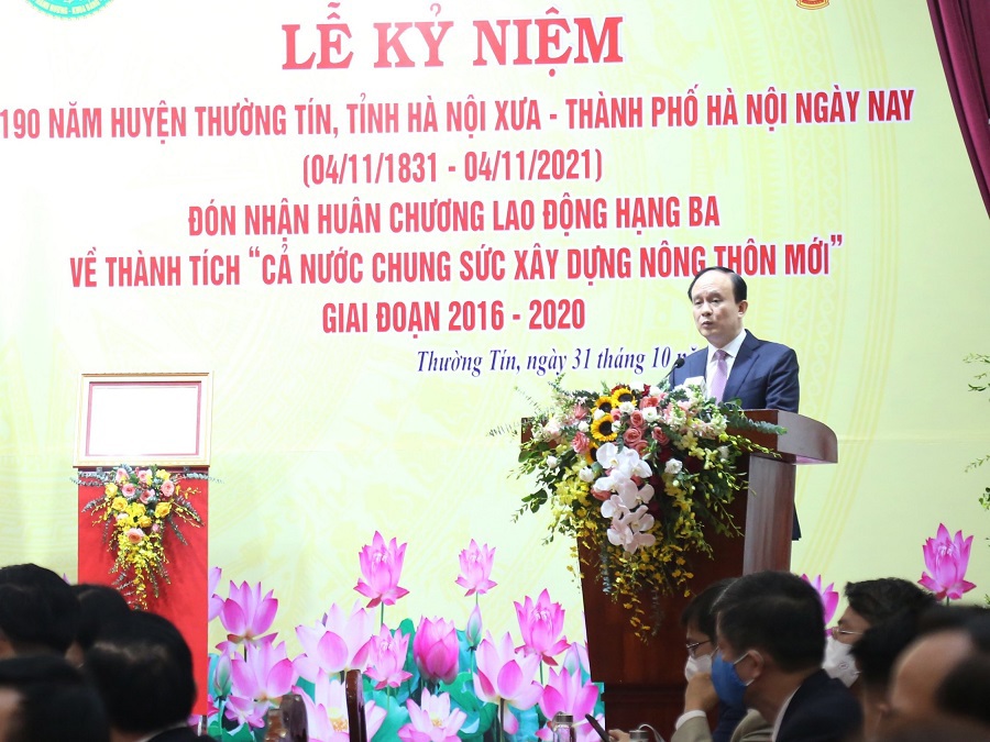 Chủ tịch HĐND TP Nguyễn Ngọc Tuấn: Thường Tín phát huy tốt lợi thế "đất danh hương, trăm nghề" trong phát triển - Ảnh 4