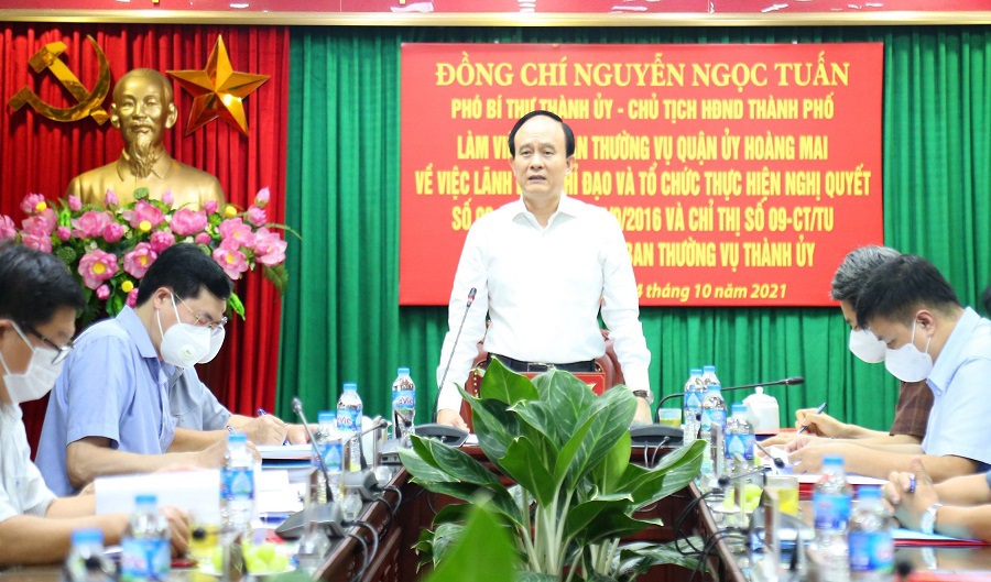 Chủ tịch HĐND TP Nguyễn Ngọc Tuấn: Phân loại rõ vướng mắc, thúc đẩy giải phóng mặt bằng để phát triển hạ tầng khung - Ảnh 1