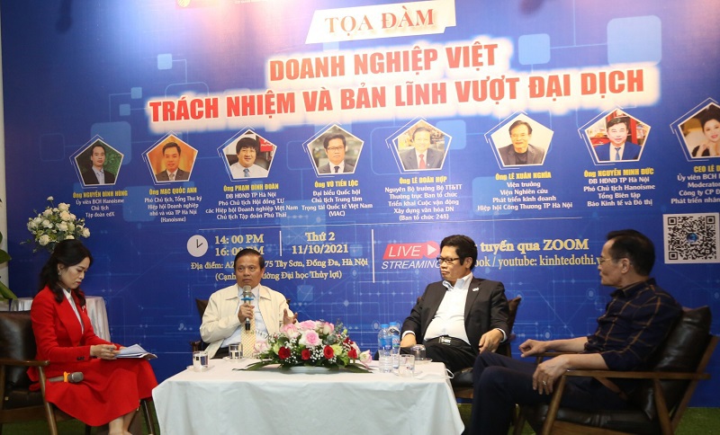 Tọa đàm trực tuyến "Doanh nghiệp Việt trách nhiệm và bản lĩnh vượt đại dịch" - Ảnh 23