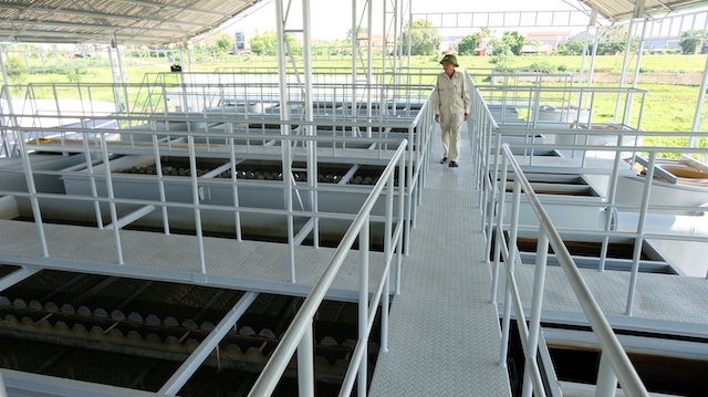 Cận cảnh nhà máy nước sạch trị giá gần 670 tỷ đồng sắp hoàn thành tại huyện Mê Linh - Ảnh 3
